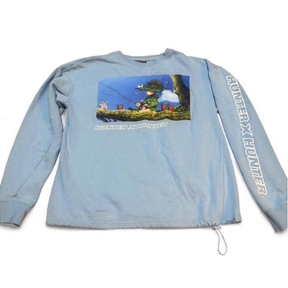 Hunter x Hunter Gon Scenic Toggle Crewneck - BoxLunch Exclusive Size S FLAWED